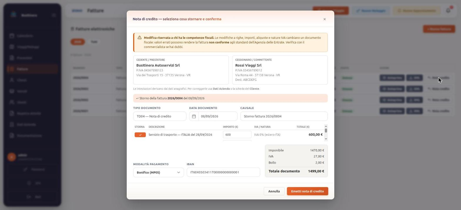 Nota di credito